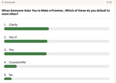 Live poll: default promise mode
